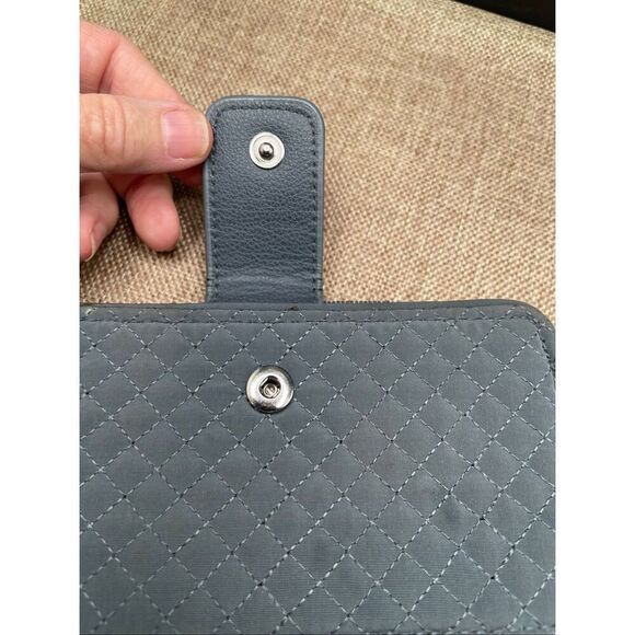 Vera Bradley Set Crossbody Bag and Wallet Gray RFID Adjust Strap - Picture 6 of 16